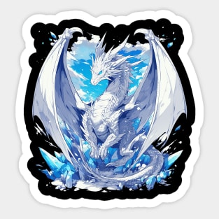 blue eyes white dragon Sticker